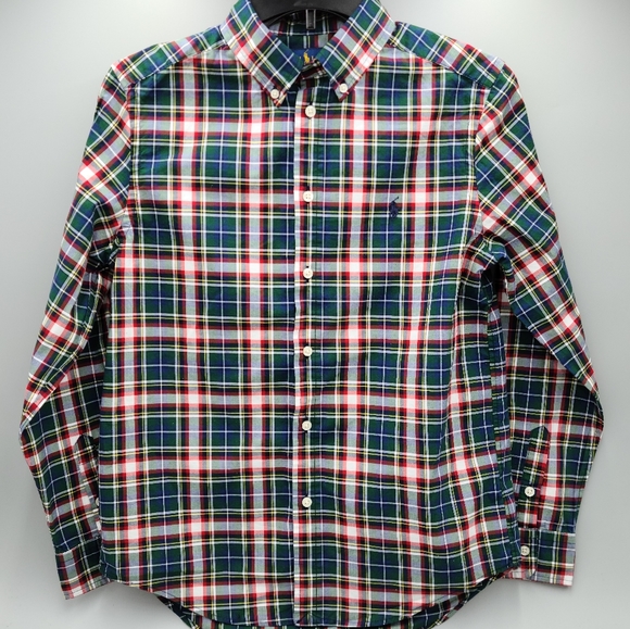 Ralph Lauren Other - Ralph Lauren boys' plaid button down shirt size L